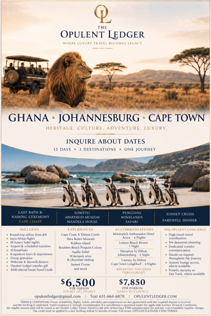 Ghana Johannesburg and Cape Town Journey flyer